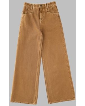 Isabel Marant 100% Cotton Jeans - Natural