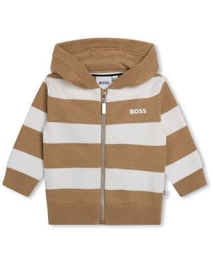 BOSS Tricot Cardigan - Natural