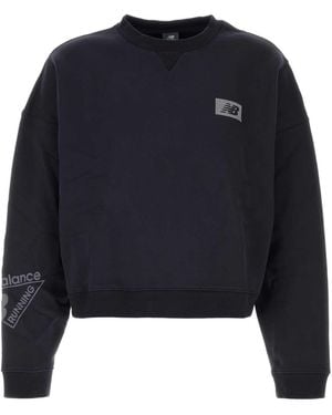 New Balance Athletics Crafted Fleece Crew - Blue