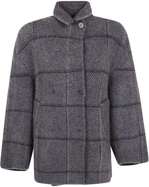 Boboutic "Spina" Double Breasted Jacket - Grey