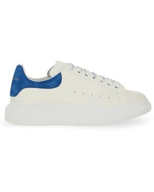 McQueen Oversized Leather Trainer - Blue