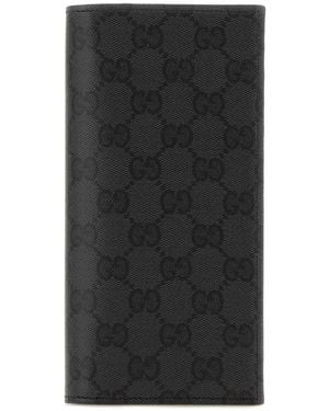 Gucci Gg Canvas Mini Wallet, 20 X 10 X 3 Cm - Black
