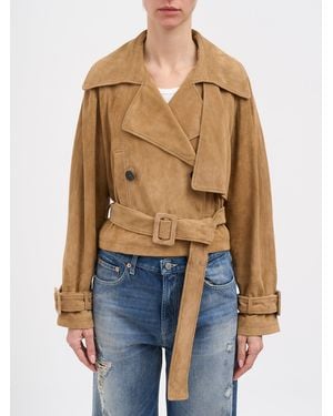 S.W.O.R.D Short Suede Jacket - Blue