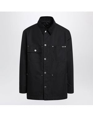Prada Jacket With Corduroy Collar - Black