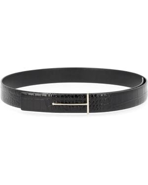 Tom Ford Belt With Buckle "T" - Black