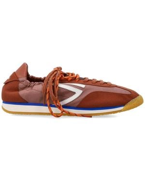 PURAAI Panther Vegan Lace-Up Trainers - Brown