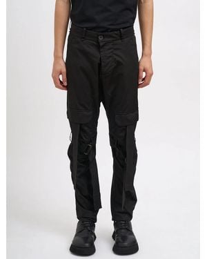 Masnada Stretch Cotton Pants - Black