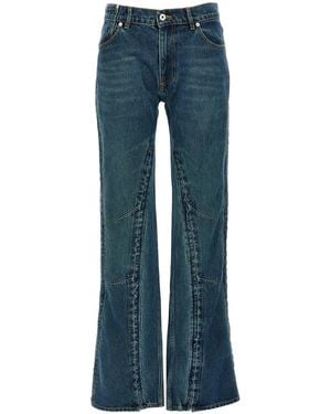 Y. Project 'Evergreen Hook And Eye' Jeans - Blue