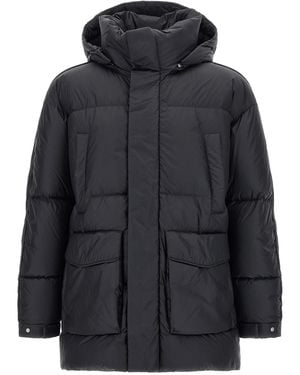 Laminar Detachable Hood Down Jacket - Black