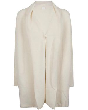 C.t. Plage V-Neck Wool Cardigan - White