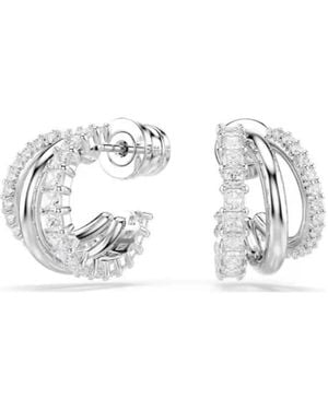 Swarovski Brass Crystal Earrings - Black