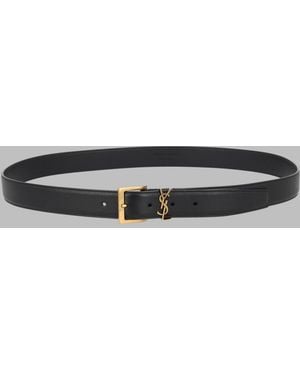 Saint Laurent Cintura Cassandre - Grey