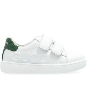 Gucci Trainer Leather, L.S. Vit.Na.T/Gr.Whi/Gre.Ac - White
