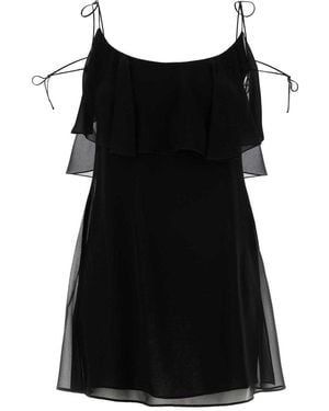 Saint Laurent Silk Clothing Dresses - Black