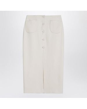 Margaux Lonnberg Jagger Midi Skirt - White