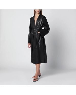 Nour Hammour Ruelle Belted Coat - Black