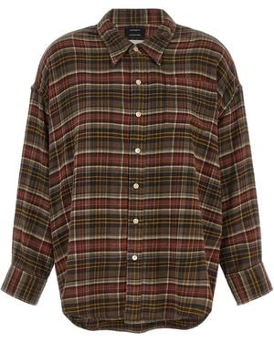 R13 Checked Shirt - Brown