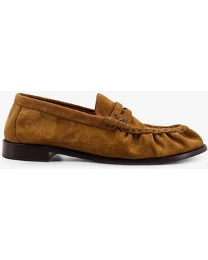 Saint Laurent Le Loafer 15 Suede Loafer - Brown