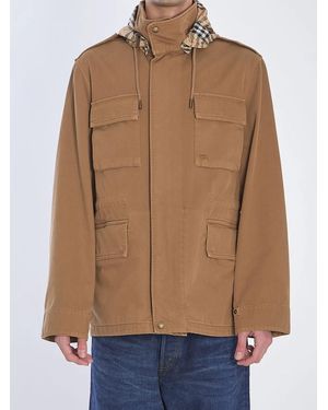 Burberry Camel Cotton Jacket - Brown