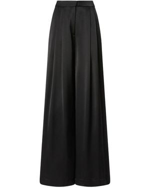 Pinko Pleated Wide-Leg Pants - Black