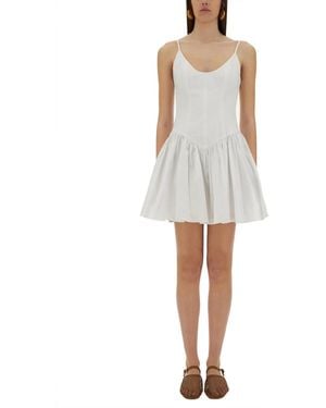 STAUD Mini Dress "Dena" - White
