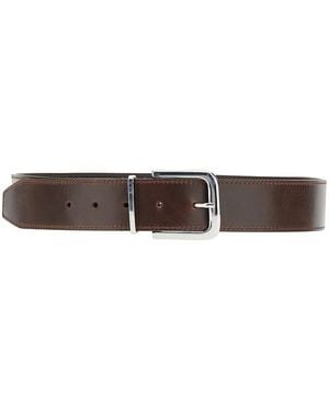 Frankie Shop Sarno Leather Belt - Brown