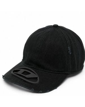 DIESEL Cotton Twill Oval D Hat - Black