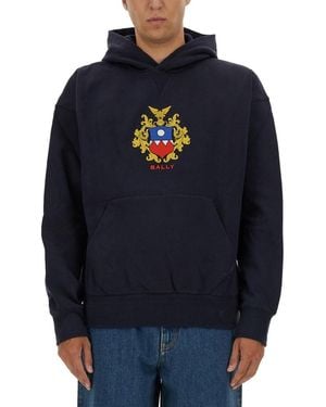 パーカー・フーディ BALLY CURLING SS23 SWEATSHIRT WITH PRINT (MCC00U_CO122U897) Cozy Fleece Flashdance Sweatshirt - Htr Steel Grey | MPG Sport