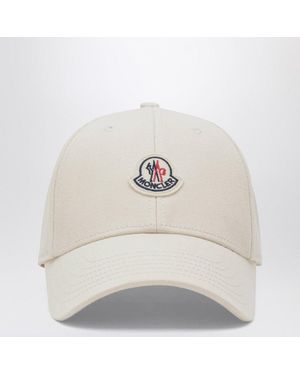 Moncler Baseball Cap With Logo - White