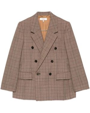 Chloé Embroidered Wool Blazer - Brown