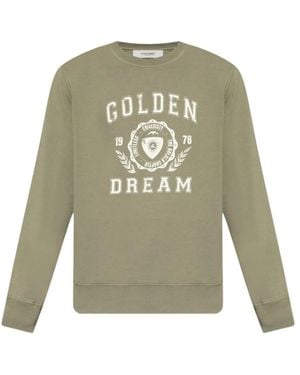Golden Goose Logo Cotton Sweatshirt - Green