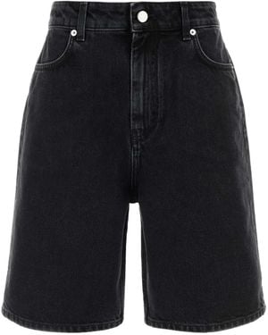 Loulou de Saison Isu Lds Denim Shorts - Blue