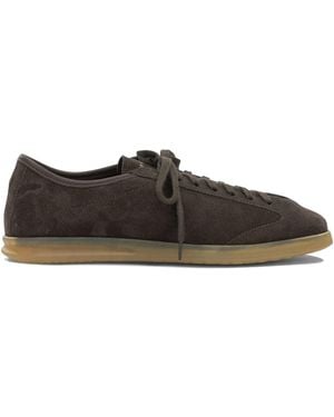 Henderson Lamb Leather Sneakers - Brown