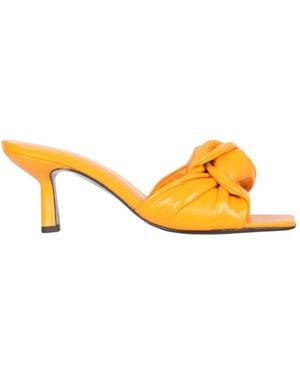 BY FAR Wool Sandals - Metallic