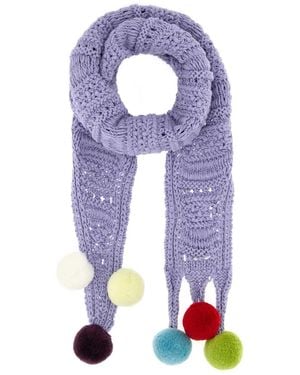 JW Anderson Jw Anderson Lilac Cotton Scarf - Blue