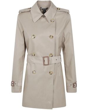 Ralph Lauren Double Breasted Belted Lined Coat - Grey
