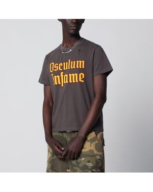 DAGGER Faded Distressed Osculum Infame T-Shirt - Black