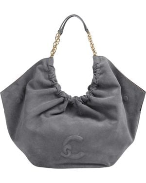 Coccinelle Smash Suede Hobo Bag - Grey