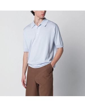 John Smedley Isis Light Cotton Polo Shirt - White
