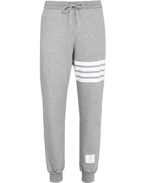 Thom Browne 100% Cotton Comfortable Trousers - Grey