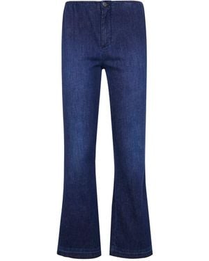 CIGALA'S "2Y" Denim Cotton Linen Stretch - Blue