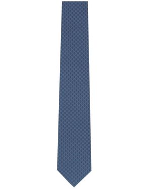 Gucci Silk Jacquard Tie - Blue