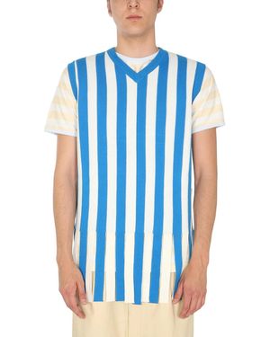 SUNNEI X ELEONORA BONUCCI Jumper With Striped Pattern - Blue