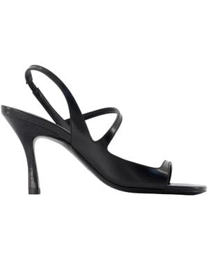 Anine Bing Iva Smooth Sandals - Black