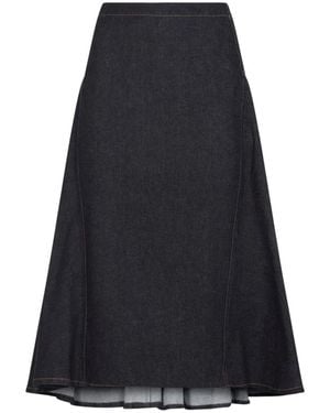 Jacquemus La Jupe De-Nimes Lavoir Cotton Midi Skirt - Blue
