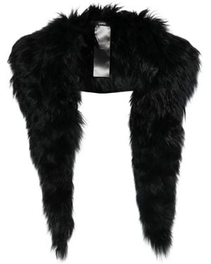 SAPIO Long Fur Collar - Black