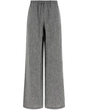 Federica Bonifaci Linen Trousers Trousers Grey