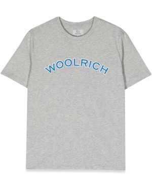 Woolrich Varsity Logo T-Shirt - Gray