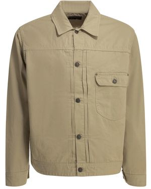 Beams Plus Digger Organic Cotton Denim Jacket - Green