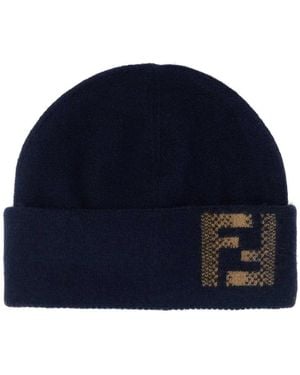 Fendi Beanie Ff Sfumata - Blue